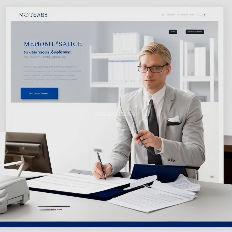 Notary business model illustration